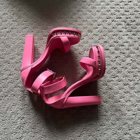 Alexander McQueen Pink Platform Spiked Sandals - AUTHENTIC - Picture 13 of 16